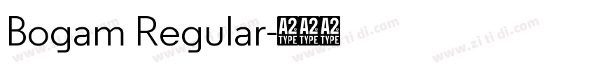 Bogam Regular字体转换